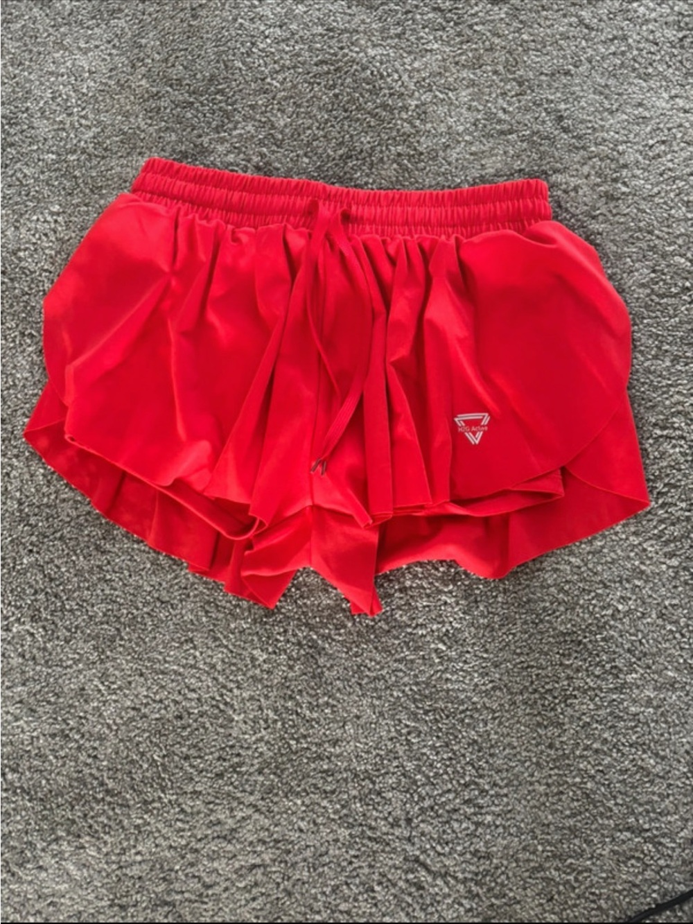 Amazon Red Women's Layered Athletic Shorts